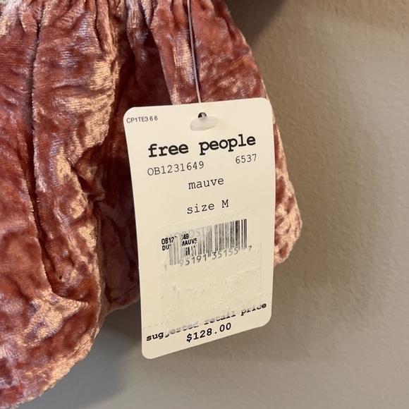 NWT Free People Your Truly Velvet Top - Picture 4 of 8